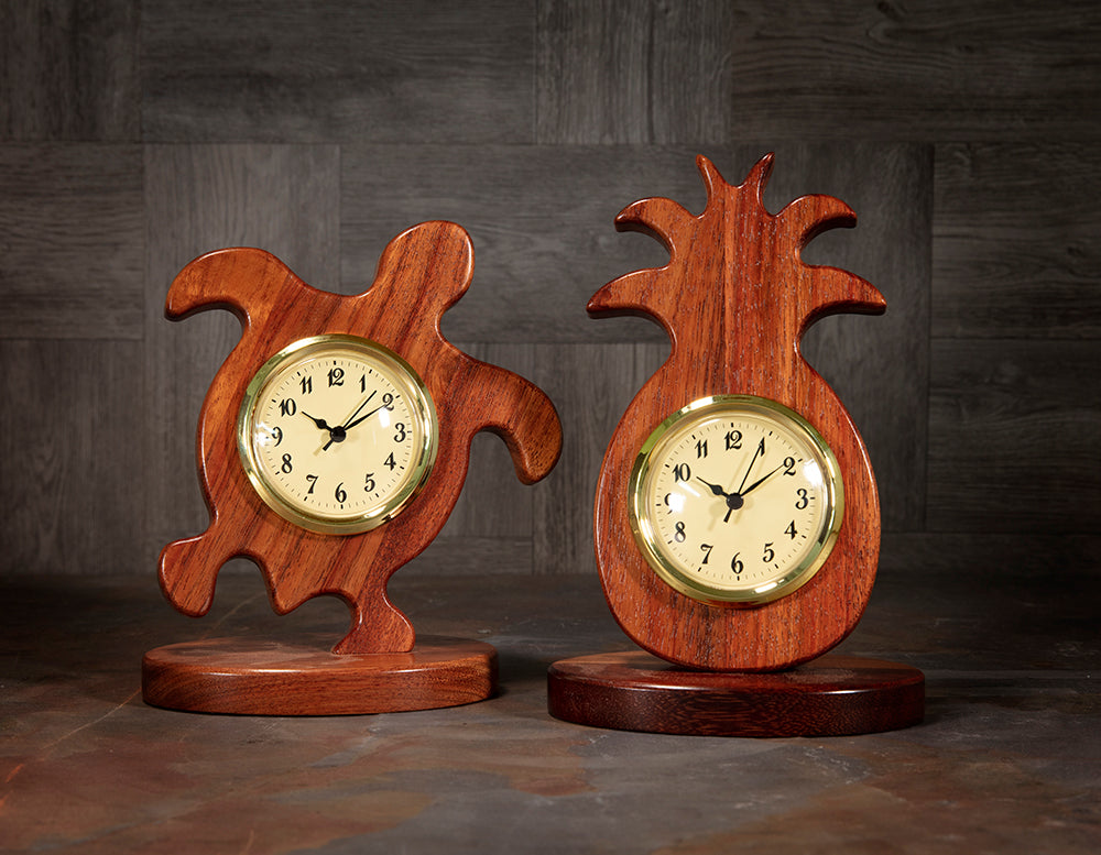 Laika Oak Slice Table Clock: Home Goods