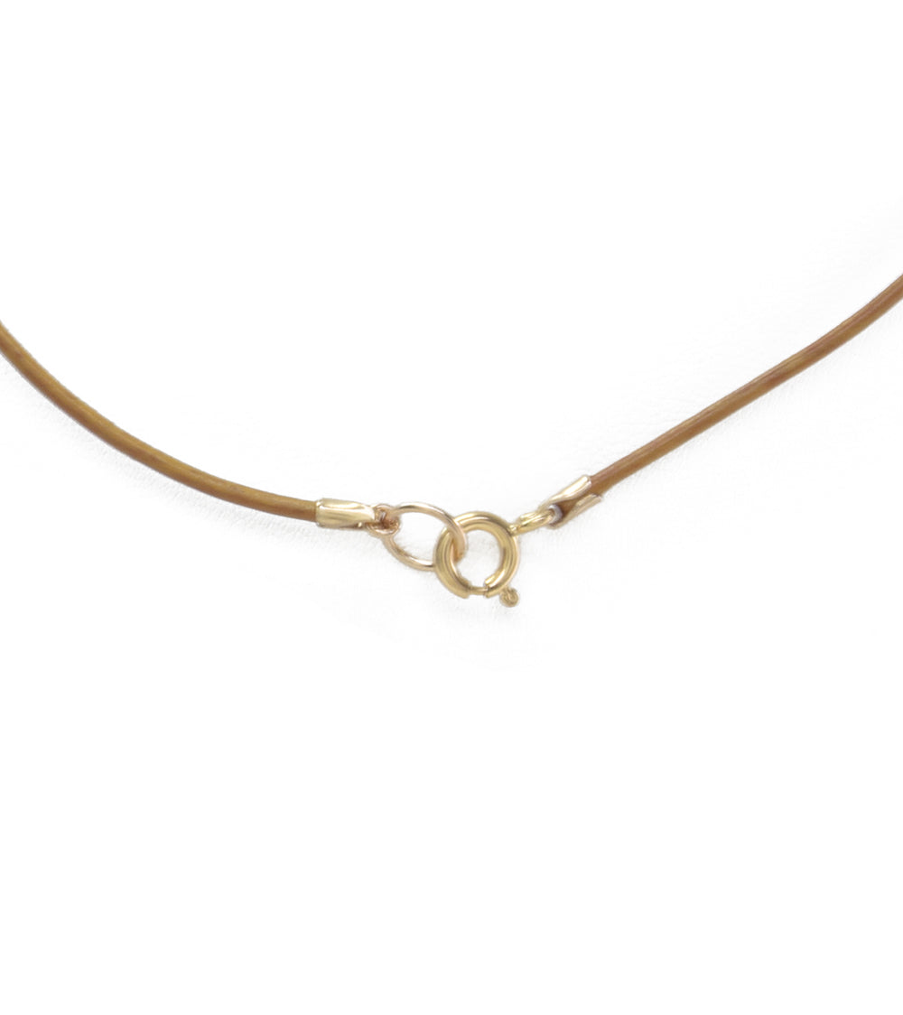 MollyBeads Necklace - Gold & Rock Quartz w/Mother of Pearl