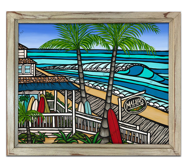 Malibu's Surf Shop by Heather Brown - Limited Edition Giclee