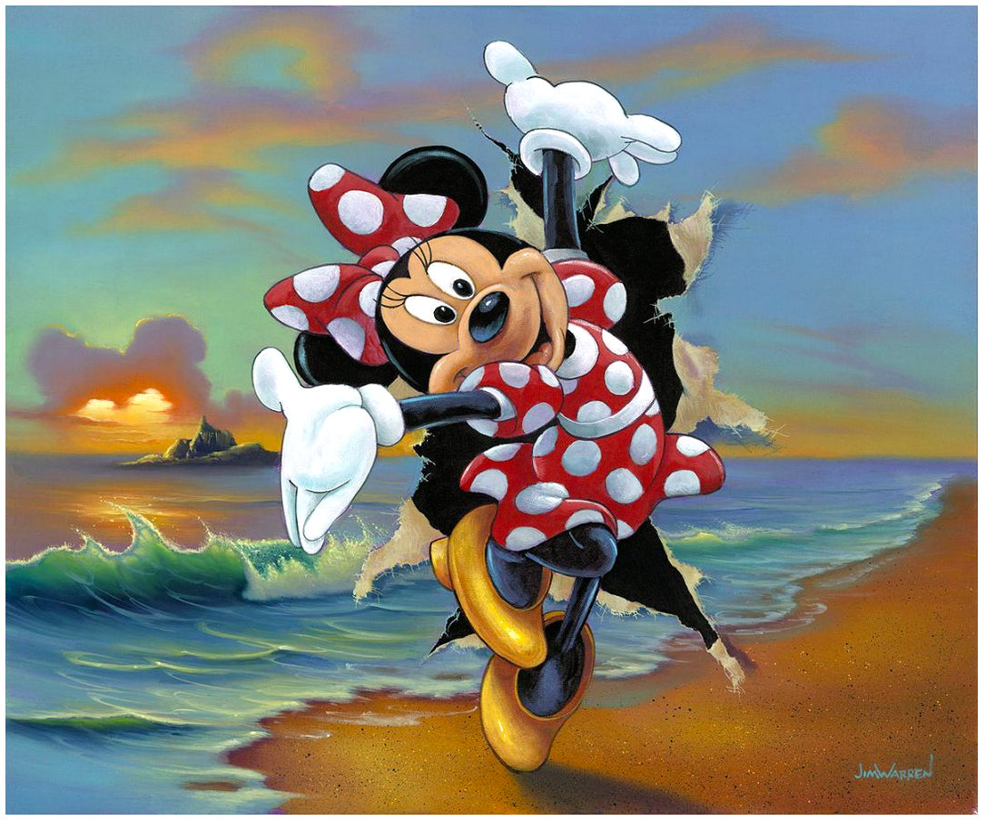 Jim Warren Alice's Grand Entrance - From Disney Alice in Wonderland  Hand-Embellished Giclee on Canvas Disney Fine Art