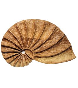 Wall Sculpture "Ash Fibonacci Shell" by Andy DiPietro