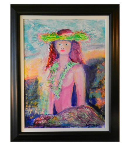 Hula Princess by Kirk Boes, framed