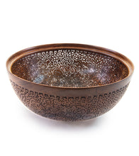 Pierced Koa Bowl "Hibiscus" by Patrick and Peggy Bookey - 40984