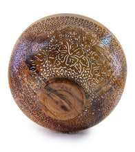 Pierced Koa Bowl "Hibiscus" by Patrick and Peggy Bookey - 40984