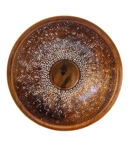 Pierced Koa Bowl "Hibiscus" by Patrick and Peggy Bookey - 40984