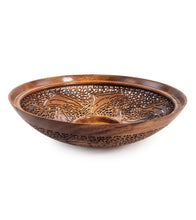 Pierced Koa Bowl "Dolphin" by Patrick and Peggy Bookey - 40988