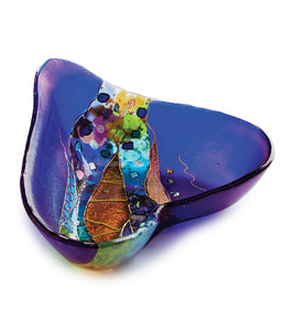 Crazy Heart Bowl - Cobalt Blue