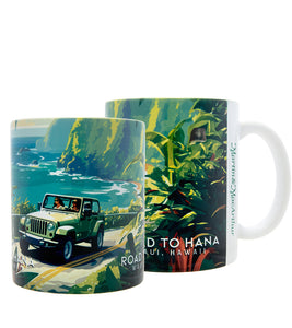 "Road to Hana" Travel Art Mug