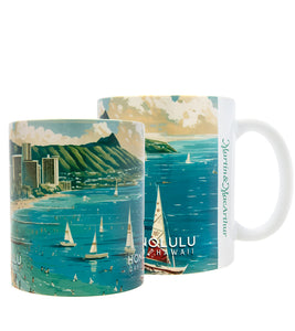 "Honolulu" Travel Art Mug