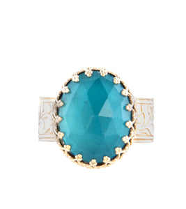 Santa Maria Aquamarine Ring in Silver by Galit - GAL39990C