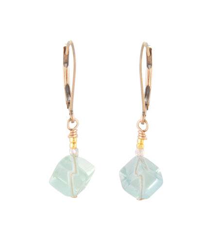 Fluorite Stone Earrings by Galit