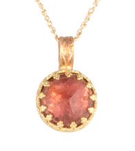 Pink Tourmaline Faceted Round Cab Necklace by Galit