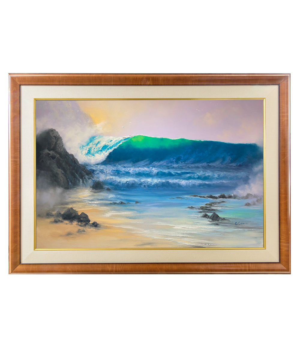 Original Painting: Rumble of the Spring Surf by George Eguchi