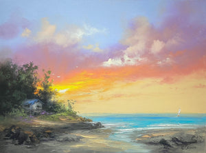 Original Painting: Hawaiian Skies Ablaze by George Eguchi