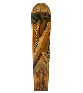 Hawaiian Marquetry Surfboard "Lahaina" by Leleo Kinimaka