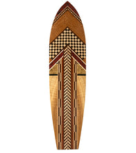 Hawaiian Marquetry Surfboard "Symbolism" by Leleo Kinimaka