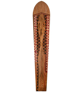 Hawaiian Marquetry Surfboard "Kiko'o" by Leleo Kinimaka