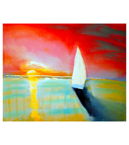 Sailing at Sunset by Kirk Boes