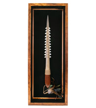 Hawaiian Weapon "Large Koa Dagger with Marlin Bill Shark Teeth"