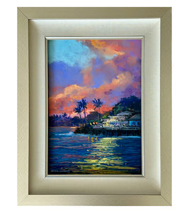 Original Pastel Painting "Lahaina Memories" by Michael Clements 12x18