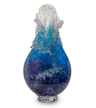 Glass Sculpture  "Kalapana Kai Wave Vase" WV247 by Daniel Moe