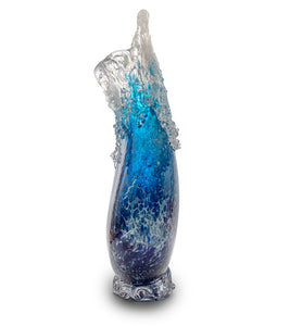 Glass Sculpture  "Kalapana Kai Wave Vase" WV247 by Daniel Moe