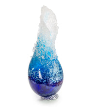 Glass Sculpture  "Kalapana Kai Wave Vase" WV248 by Daniel Moe