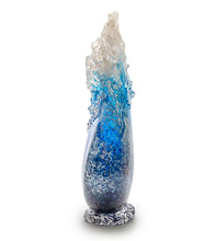 Glass Sculpture  "Kalapana Kai Wave Vase" WV249 by Daniel Moe