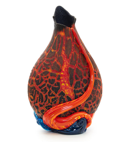 Crackled Surface Flow Vase