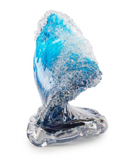 Glass Wave Sculpture "Kalapana Kai Sidewave" W254"