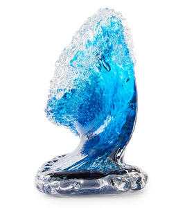 Glass Wave Sculpture "Kalapana Kai Sidewave" W254"