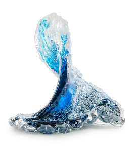 Glass Wave Sculpture "Kalapana Kai Sidewave" W260"