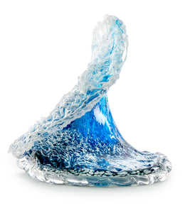 Glass Wave Sculpture "Kalapana Kai Sidewave" W260"