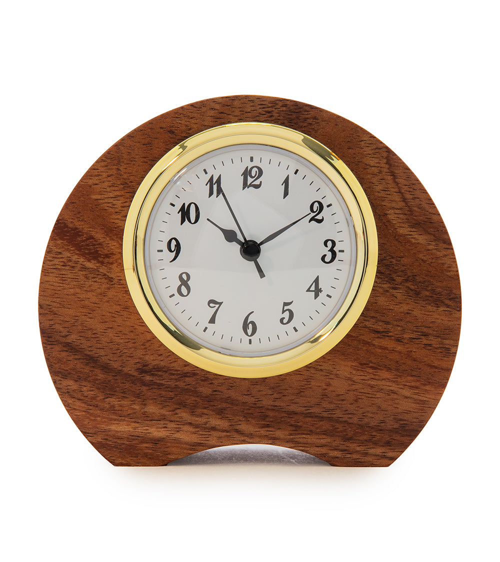 Malia Koa-Padauk Desk Clock – Martin & MacArthur