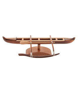 Koa 9”L Canoe “Mini Hawaiian Racing”  by Francis Pimmel