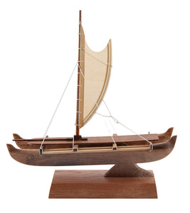 Koa 4.0”L Canoe “Manini Hawaiian Sailing” by Francis Pimmel