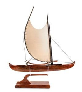 Koa 18" Canoe "Opelu Poly" by Francis Pimmel