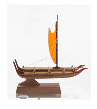 Koa 4.0”L Canoe “Manini Marquesan Double-Hull” by Francis Pimmel