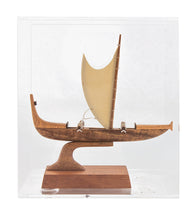 Koa 4.0”L Canoe “Manini Cook Isle” by Francis Pimmel