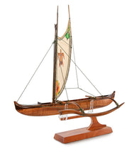 Koa 18" Canoe "Opelu Honu" by Francis Pimmel