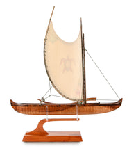 Koa 18" Canoe "Opelu Honu" by Francis Pimmel