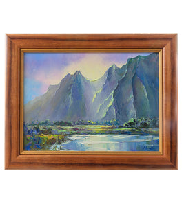 Original Painting "Kahaluʻu Pond" by Michael Powell