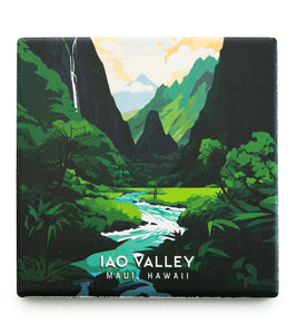 "Iao Valley" Travel Art Coaster