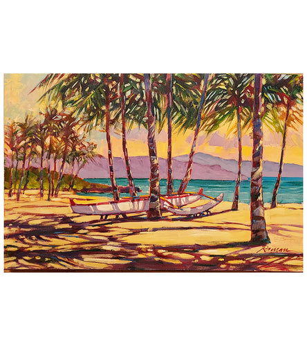 Canoe at Kuau, Paia by Roman Czerwinski