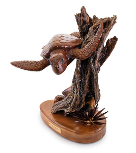 Koa Wood Sculpture "Island Kama'aina" by Craig Nichols