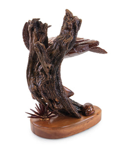 Koa Wood Sculpture "Island Kama'aina" by Craig Nichols