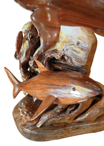 Koa Wood Sculpture "Ocean Medley" by Craig Nichols