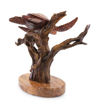 Koa Wood Sculpture "Roaming the Reef" by Craig Nichols