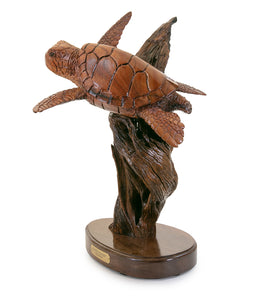 Koa Wood Sculpture "Pacific Sojourn" by Craig Nichols