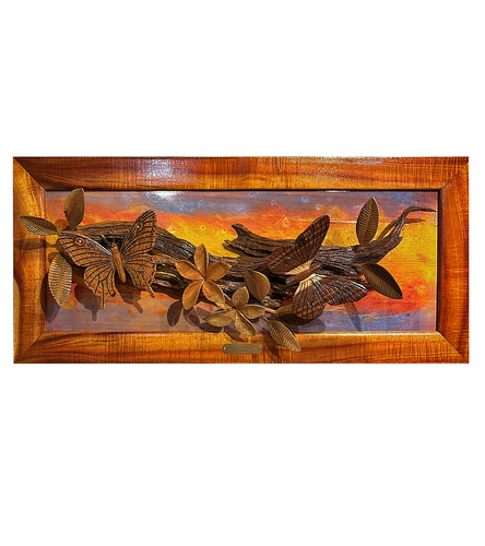 Framed Wood Sculpture 